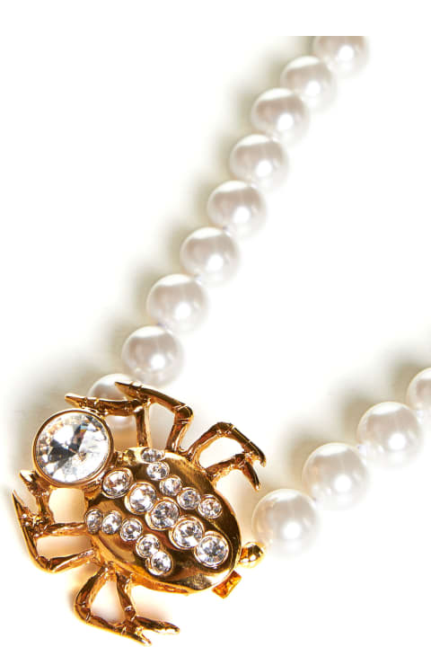 Necklaces for Women Alessandra Rich Spider Pearl Necklace