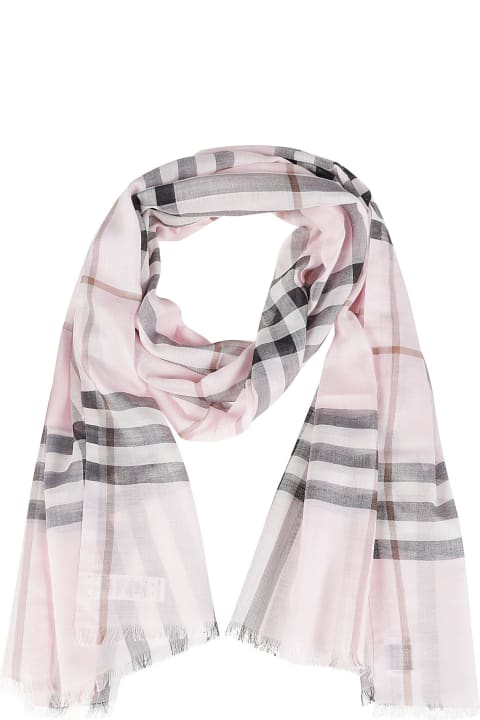 Scarves for Men Burberry Giant Check Gauze Scarf