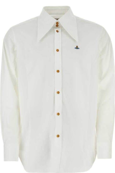 Vivienne Westwood Shirts for Men Vivienne Westwood White Poplin Shirt