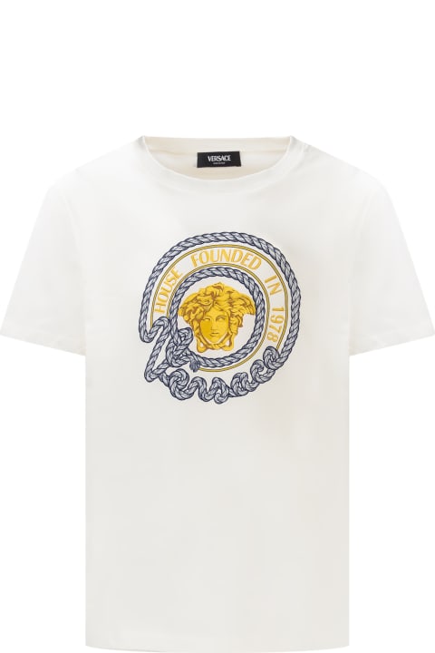 Young Versace T-Shirts & Polo Shirts for Boys Young Versace T-shirt With Logo