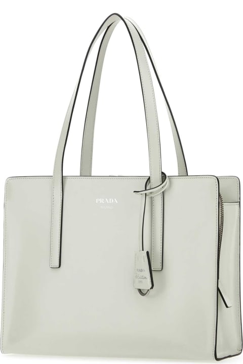 Prada Sale for Women Prada White Leather Re-edition 1995 Shoulder Bag