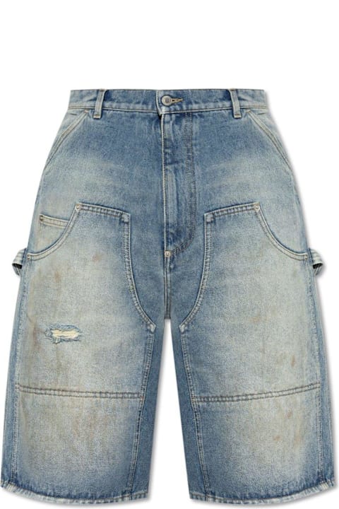 Moschino for Kids Moschino Pocket Detailed Denim Shorts
