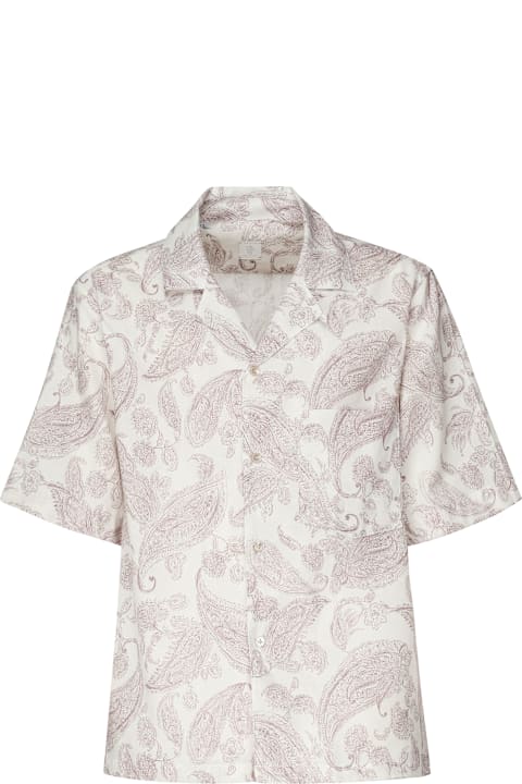 Homeware Eleventy Shirt With Paisley Print