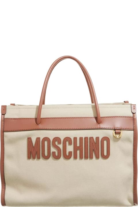 ウィメンズ新着アイテム Moschino Logo Patch Tote Bag