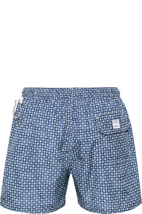 Swimwear for Men Fedeli Madeira Graphic-print Swim Shorts