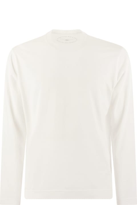 Fedeli for Men Fedeli Long-sleeved Cotton T-shirt