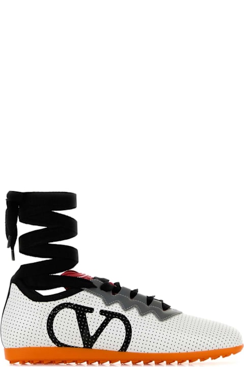 Valentino Garavani Sneakers for Women Valentino Garavani White Nappa Leather Chromathon Sneakers