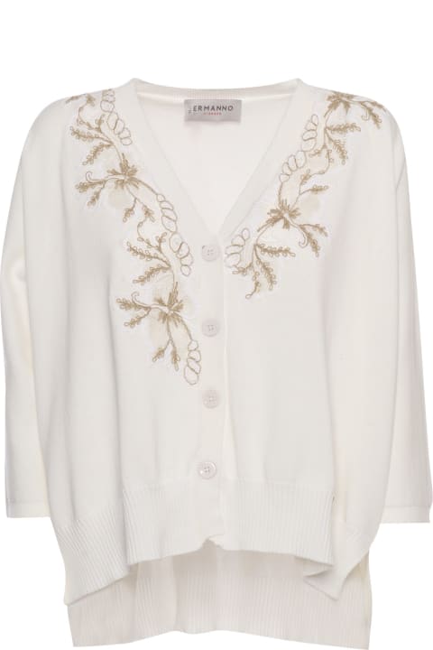 Ermanno Ermanno Scervino Women Ermanno Ermanno Scervino White Knitted Cardigan