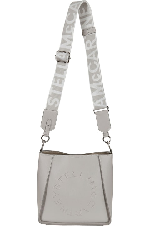 Stella McCartney Shoulder Bags for Men Stella McCartney Mini Crossbody Bag Embossed Grainy Mat W/studded Logo