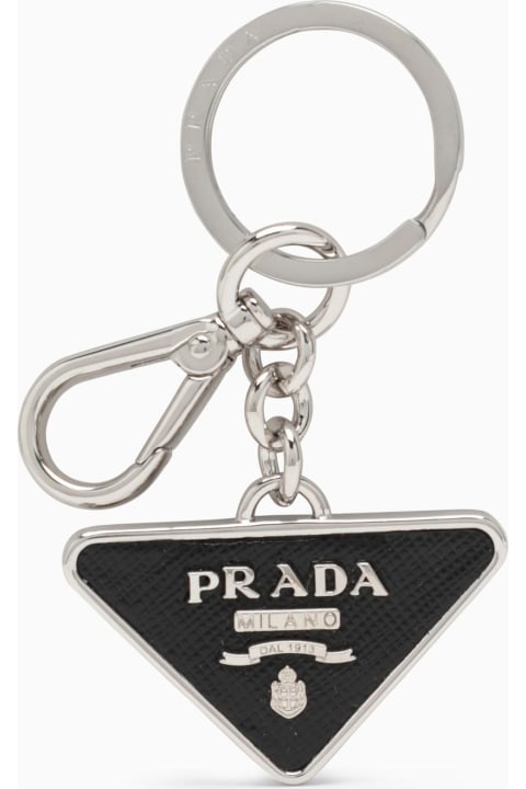 Keyrings for Men Prada Black Keycase