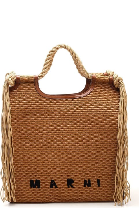 Marni for Women Marni Marcel North-south Fringed Tote Bag