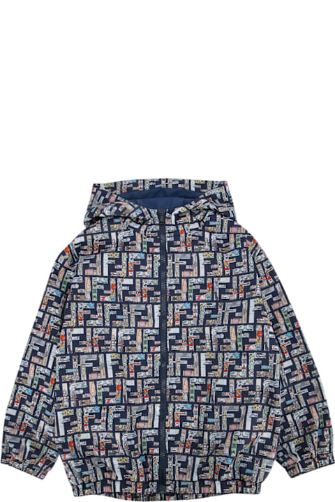 Fendi معاطف وجواكت لـ أولاد Fendi K-way Nylon Ff Anima