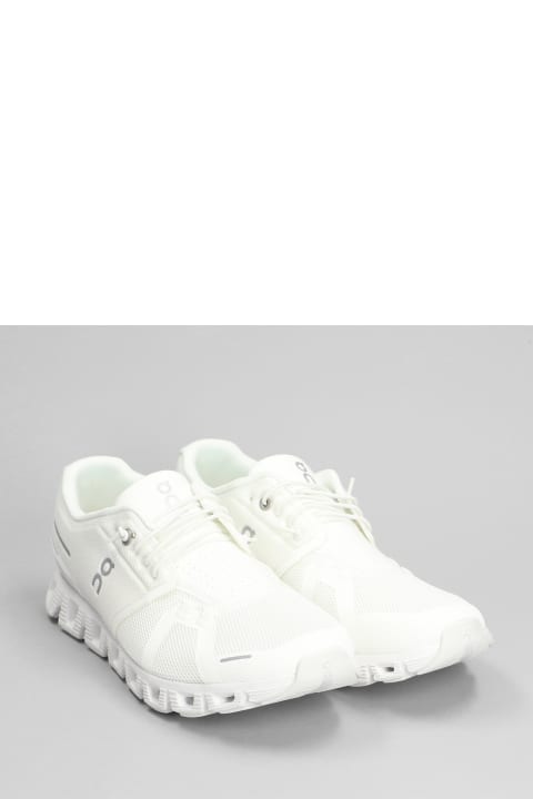 ON Sneakers for Men ON Cloud 5 Sneakers In White Polyester