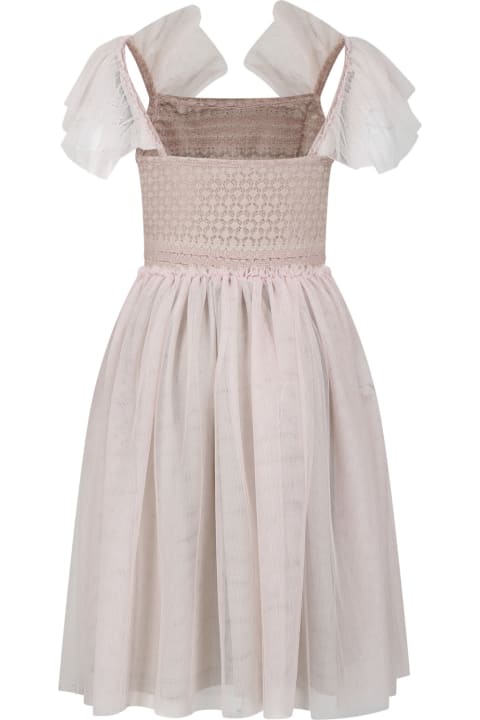 Dresses for Girls Caffe' d'Orzo Elegant Pink Tulle Dress
