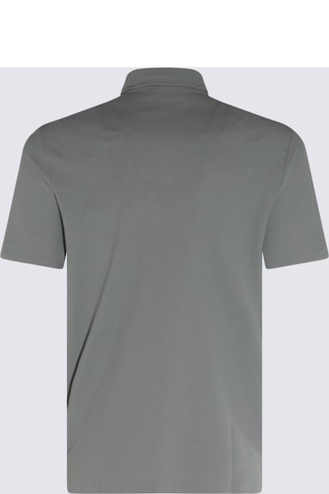 Zanone Clothing for Men Zanone Dark Grey Cotton Polo Shirt