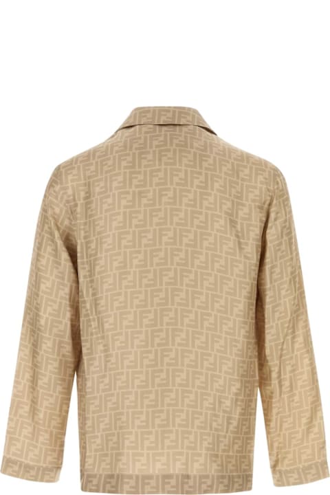 Shirts for Men Fendi Printed Silk Shirt