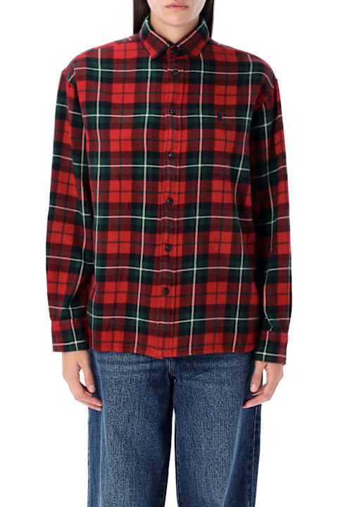 Polo Ralph Lauren Topwear for Women Polo Ralph Lauren Relaxed Fit Plaid Cotton Shirt