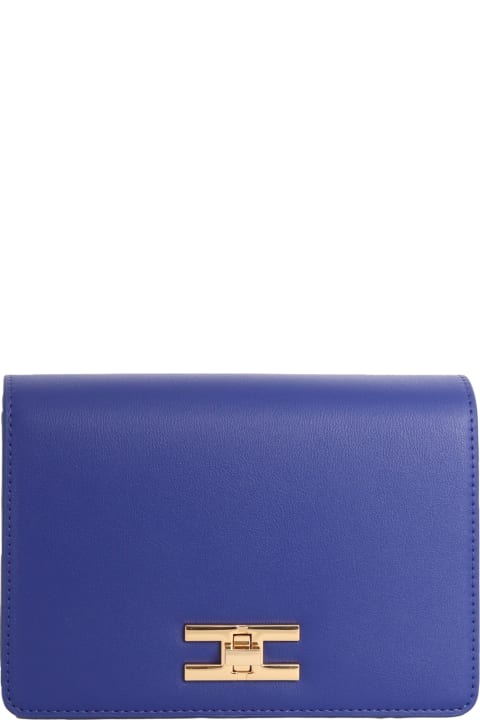 ウィメンズ Elisabetta Franchiのクラッチバッグ Elisabetta Franchi Blue Shoulder Bag