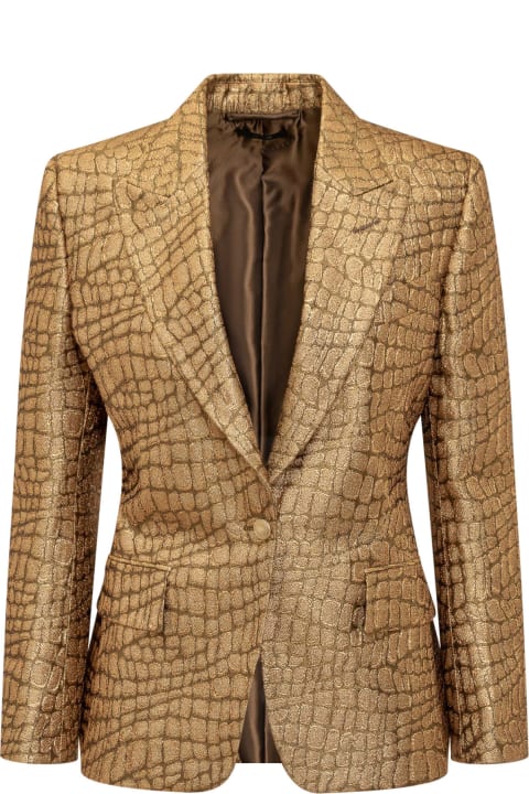 Tom Ford Coats & Jackets for Women Tom Ford Croco Jacquard Walls Blazer
