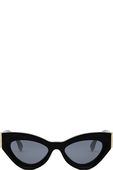 Eyewear for Women Fendi Eyewear Fendi Fe40146i Ff Diamonds 01v Black Sunglasses