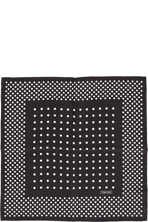 Tom Ford Scarves for Women Tom Ford Polka Dot Silk Scarf
