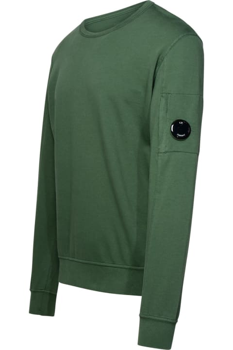 C.P. Company for Men C.P. Company 'light Fleece' Green Cotton Sweatshirt