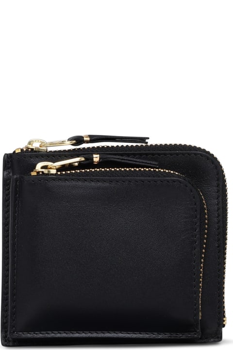 Wallets for Women Comme des Garçons Wallet Black Leather Wallet