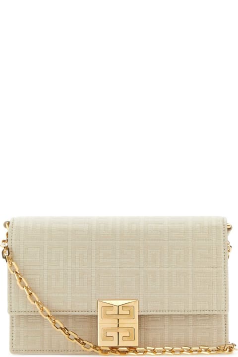 Givenchy Shoulder Bags for Women Givenchy Sand Fabric Small 4g Shoulder Bag