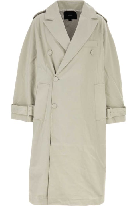 Entire Studios Fleeces & Tracksuits for Women Entire Studios Pastel Green Cotton Trench Coat