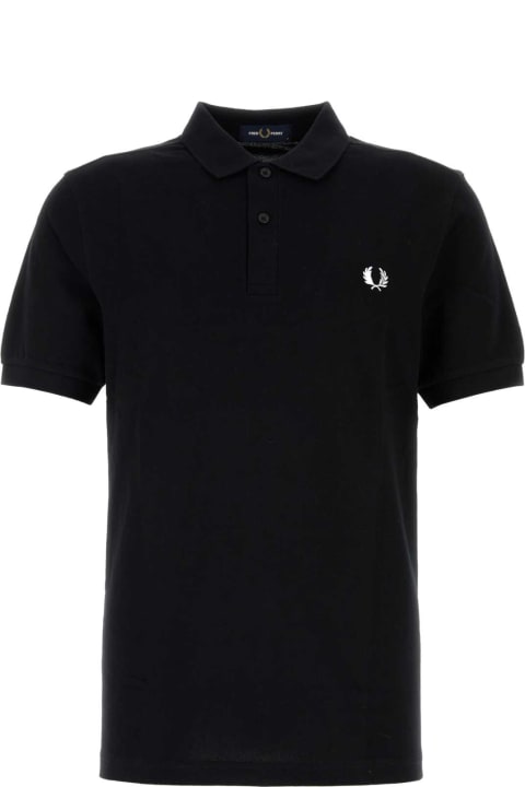 Fred Perry for Men Fred Perry Black Piquet Polo Shirt