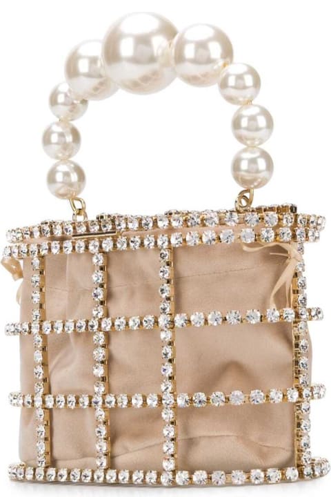 "holli" Bag Made Of Gold Toned Brass And Faux Pearls.
The Bag Comes With A Removable Inside Pouch.
