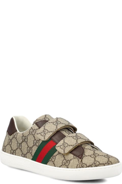 Gucci Kidsのセール Gucci Ace Logo Printed Sneakers