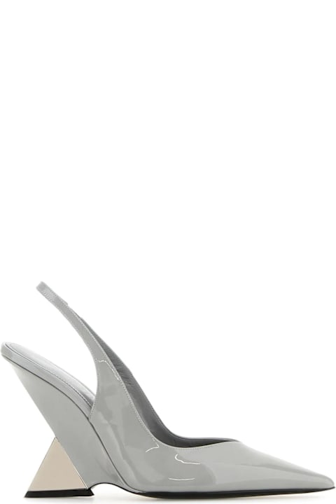 Wedges for Women The Attico Grey Leather Cheope Pumps