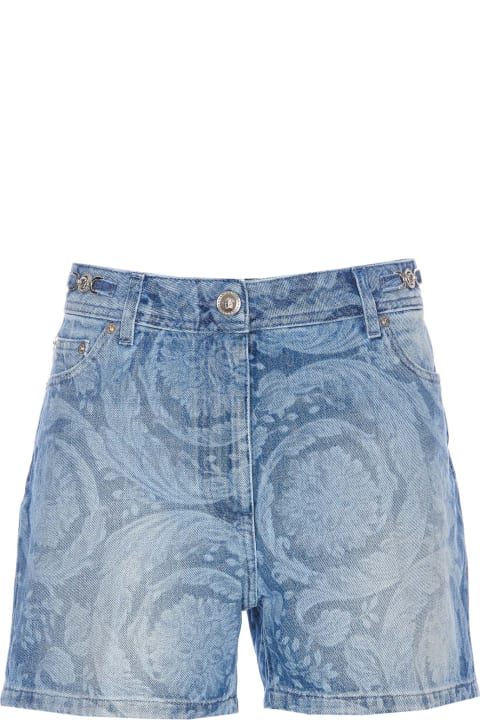 Clothing Sale for Women Versace Barocco Print Shorts