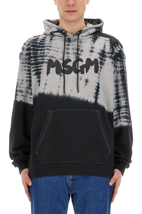 MSGM Fleeces & Tracksuits for Men MSGM Sweatshirt With New Logo