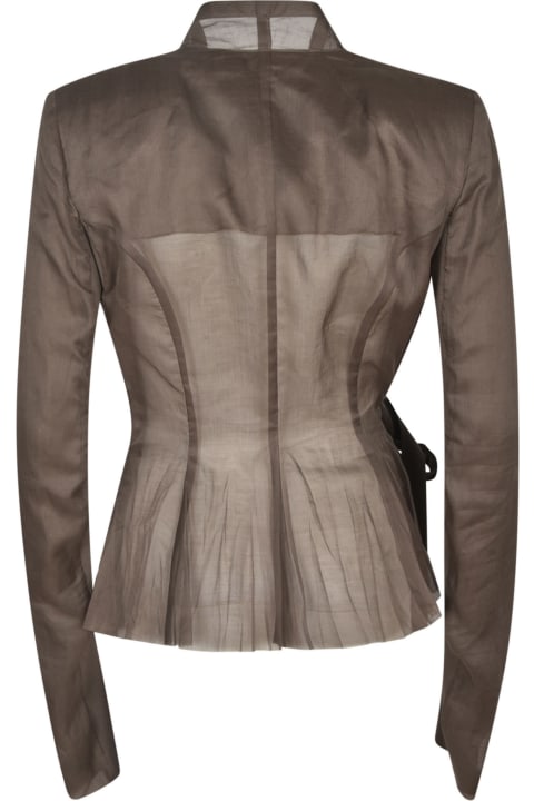 Rick Owens for Women Rick Owens See-through Long-sleeved Jacket