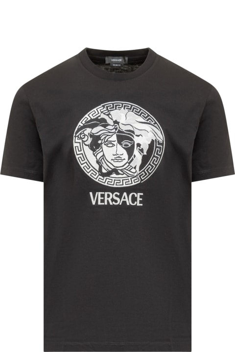Versace Topwear for Women Versace Medusa Logo T-shirt