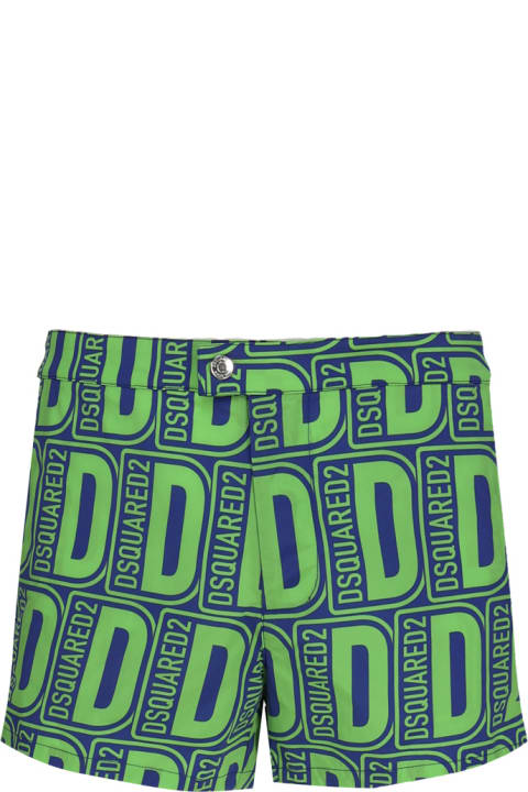 Dsquared2 for Men Dsquared2 Swim Boxer With All-over Print