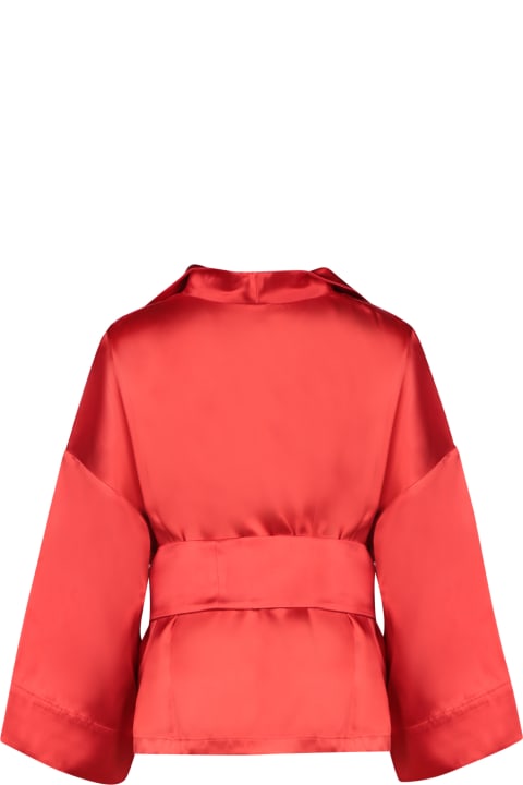 Rianna + Nina Coats & Jackets for Women Rianna + Nina Claudia Red Blouse