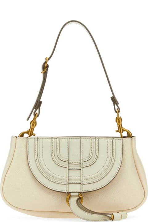 Fashion for Women Chloé Ivory Leather Small Marcie Clutch