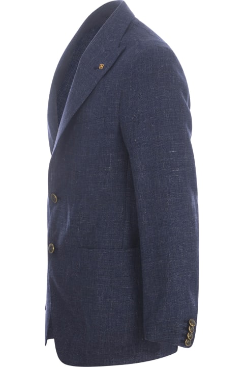 Coats & Jackets for Men Tagliatore Jacket Tagliatore In Linen And Wool Blend