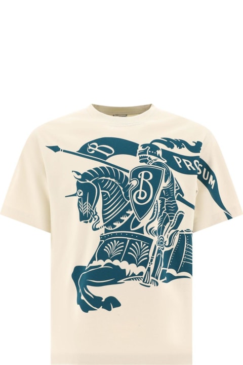 Topwear for Men Burberry Graphic Printed Crewneck T-shirt
