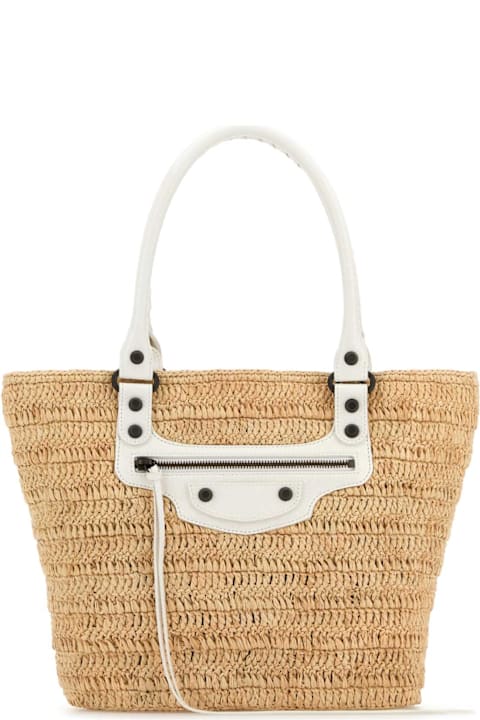 Balenciaga Bags for Women Balenciaga Raffia Small Le City Bucket Bag