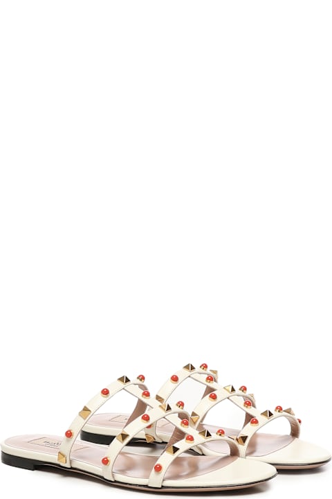 Valentino Garavani for Women Valentino Garavani Rockstud Leather Slide