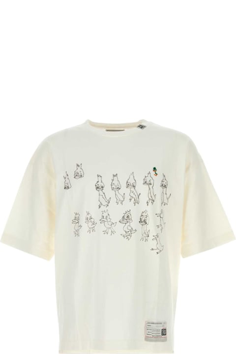 Mihara Yasuhiro Men Mihara Yasuhiro White Cotton T-shirt