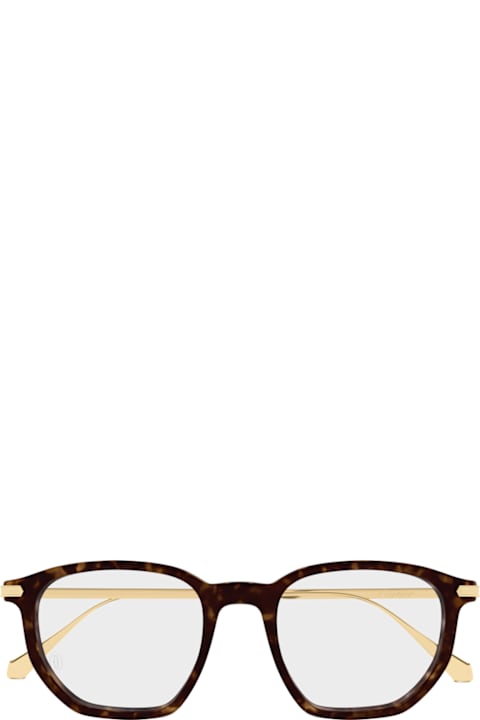 Cartier Eyewear Kids Cartier Eyewear Cartier Ct0628o Signature C De Cartier 003 Havana Gold Glasses