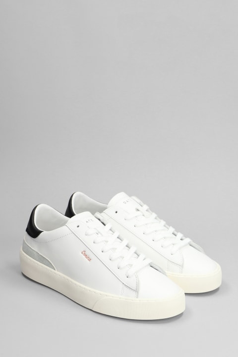 D.A.T.E. Sneakers for Women D.A.T.E. Sonica Sneakers In White Leather
