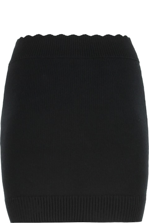 Homeware Chloé Knit Mini Skirt Made Of Wool And Cashmere