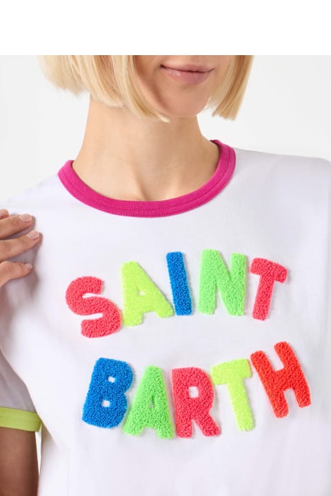 Fashion for Women MC2 Saint Barth Woman Cotton T-shirt With St. Barth Embroidery