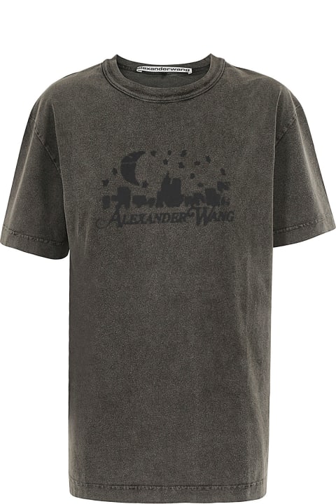 Alexander Wang for Men Alexander Wang Graphite Cotton T-shirt
